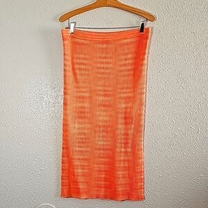 HOUSE of Harlow Orange Knitted Skirt